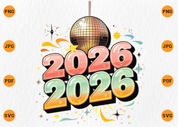 2026 New Year Disco Ball Design SVG: Your Ultimate Party Asset