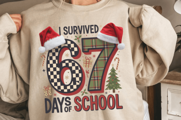 67 Days of School Donut Design PNG: A Sweet Graphic for Projects