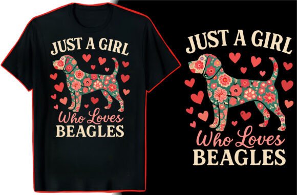 Beagle T-Shirt Graphic Design: Creative Assets for Dog Lovers