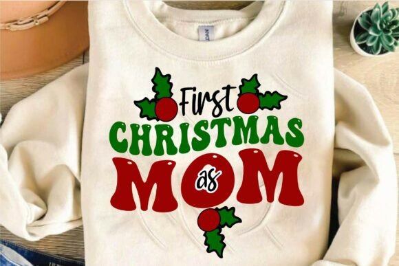 Celebrate Your First Christmas As Mom With a Custom T-Shirt Design