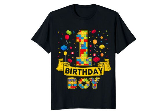 Celebrate Your Little Builder: The 1st Birthday Boy Building Blocks Design