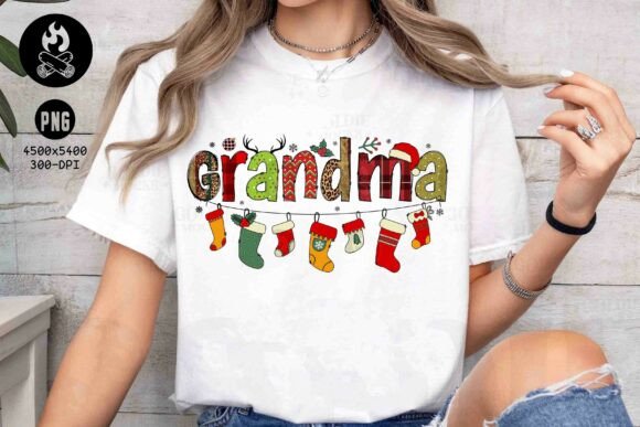 Christmas Grandma PNG: Cozy Designs for Holiday Crafts