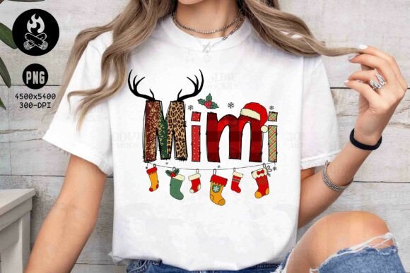 Christmas Mimi PNG Design: A Festive Design Asset for Holiday Creations