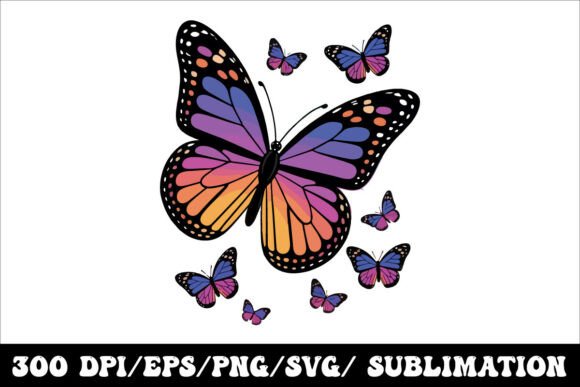 Embrace Nature's Palette: The Sunset Gradient Wings Design