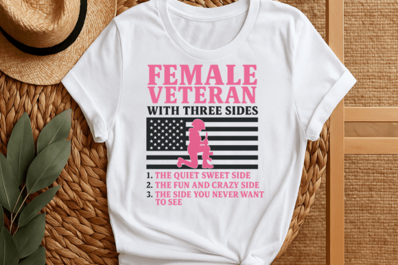 Female Veteran T-shirt Design Clipart: A Powerful Tribute in Pixels