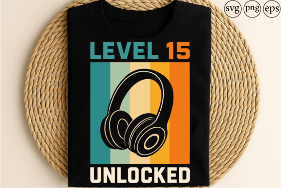 Level 15 Unlocked: Epic Gamer Birthday Design Assets