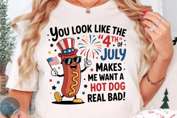 Sizzling Designs: The Ultimate Funny 4th of July Hot Dog PNG