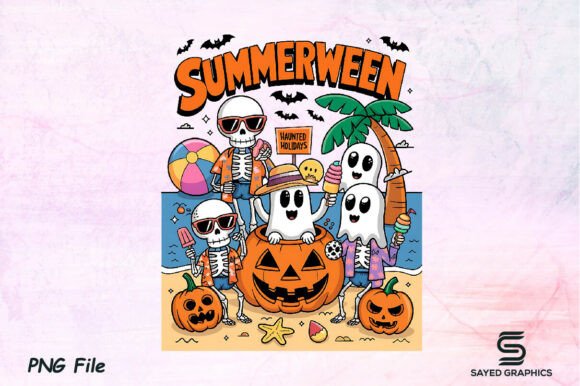 Summerween PNG: Spooky Designs for Warm-Weather Projects