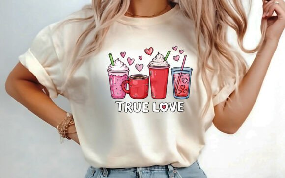 Valentine's Day Coffee T-Shirt Design: A Ready-to-Use PNG